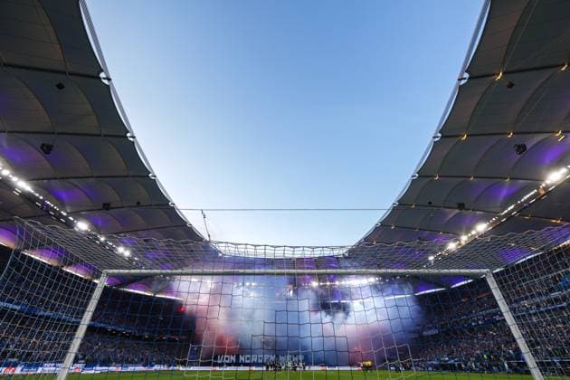 10.05.2025, 2. Bundesliga, 33. Spieltag, Hamburger SV - SSV Ulm 1846, Choreo der HSV Fans, Hamburg Volksparkstadion Hamburg Deutschland xRHR-FOTO DEx