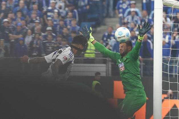 10.05.2025, xtgx, Fussball - 2.Bundesliga, Hamburger SV - SSV Ulm 1846 emspor, v.l. Tor zum 3:1 durch Davie Selke (HSV, 27) (DFL DFB REGULATIONS PROHIBIT ANY USE OF PHOTOGRAPHS as IMAGE SEQUENCES and or QUASI-VIDEO) Hamburg