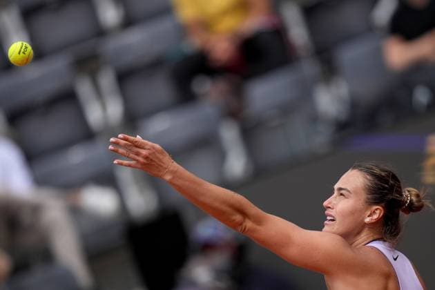 Aryna Sabalenka (RUS) during the 4th round against Sofia Kenin (USA) of the WTA, Tennis Damen Master 1000 Internazionali BNL d™Italia tournament at Foro Italico on May 11, 2025 (Alfredo Falcone LaPresse)  Copyright: xAlfredoxFalcone LaPressex