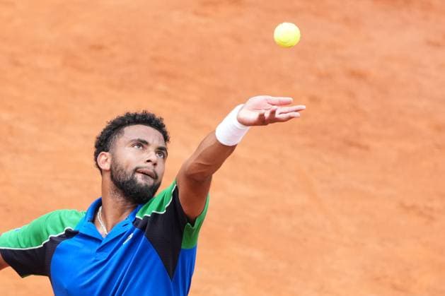 Arthur Fils of France during the match against Stefanos Tsitsipas Greece at the Internazionali BNL d Italia 2025 tennis tournament at Foro Italico in Rome, Italy on may 11, 2025. AntoniettaxBaldassarre