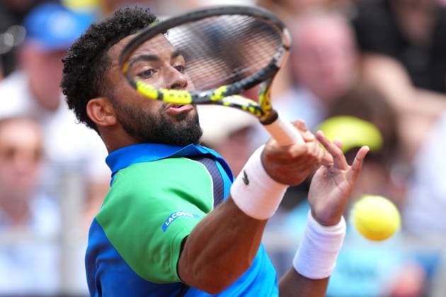 Arthur Fils of France during the match against Stefanos Tsitsipas Greece at the Internazionali BNL d Italia 2025 tennis tournament at Foro Italico in Rome, Italy on may 11, 2025. AntoniettaxBaldassarre