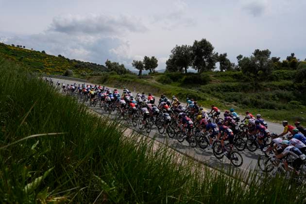 The pack rides during the stage 3 of the Giro d™Italia from Valona (Vlore) to Valona (Vlore) Albania - Sunday, May 11, 2025. - cycling.  Copyright: xFabioxFerrari LaPressex