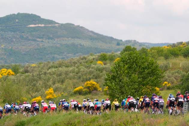The pack rides during the stage 3 of the Giro d™Italia from Valona (Vlore) to Valona (Vlore) Albania - Sunday, May 11, 2025. - cycling.  Copyright: xFabioxFerrari LaPressex