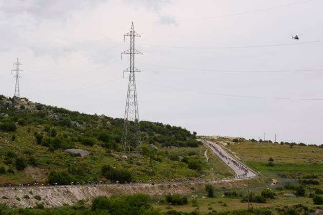 The pack rides during the stage 3 of the Giro d™Italia from Valona (Vlore) to Valona (Vlore) Albania - Sunday, May 11, 2025. - cycling.  Copyright: xFabioxFerrari LaPressex