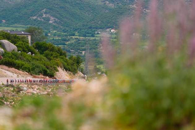 The pack rides during the stage 3 of the Giro d™Italia from Valona (Vlore) to Valona (Vlore) Albania - Sunday, May 11, 2025. - cycling.  Copyright: xFabioxFerrari LaPressex