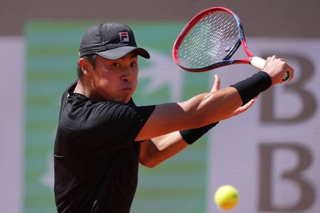 Brandon Nakashima (USA) during the 3th round against Lorenzo Musetti (ITA) of the ATP, Tennis Herren Master 1000 Internazionali BNL d™Italia tournament at Foro Italico on May 11, 2025 (Alfredo Falcone LaPresse)  Copyright: xAlfredoxFalcone LaPressex