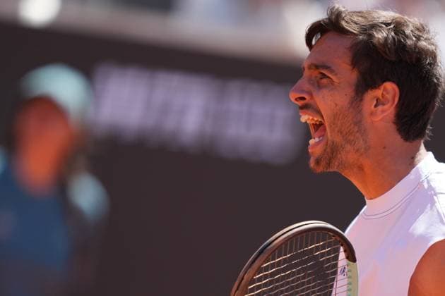 Lorenzo Musetti (ITA) during the 3th round against Brandon Nakashima (USA) of the ATP, Tennis Herren Master 1000 Internazionali BNL d™Italia tournament at Foro Italico on May 11, 2025 (Alfredo Falcone LaPresse)  Copyright: xAlfredoxFalcone LaPressex