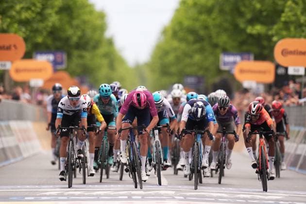 Pedersen Mads of Lidl-Trek stage winner during the stage 3 of the Giro d™Italia from Valona (Vlore) to Valona (Vlore) Albania - Sunday, May 11, 2025. - cycling.  Copyright: xMassimoxPaolone LaPressex