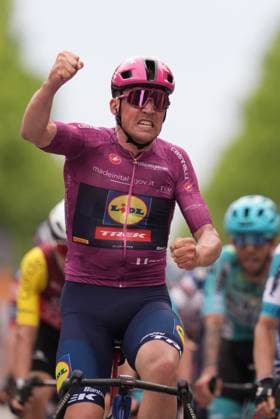 Pedersen Mads of Lidl-Trek stage winner during the stage 3 of the Giro d™Italia from Valona (Vlore) to Valona (Vlore) Albania - Sunday, May 11, 2025. - cycling.  Copyright: xMassimoxPaolone LaPressex