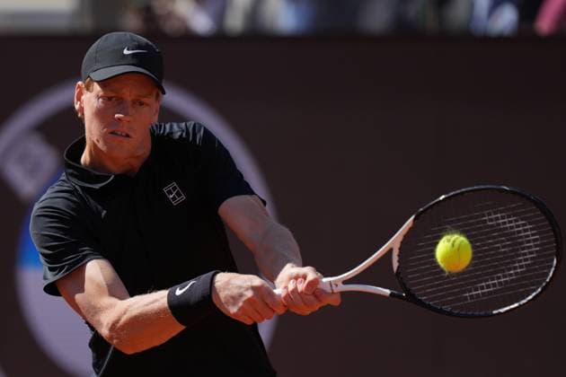 Jannik Sinner (ITA)during the 3th round against Jasper De Jong (NED) of the ATP, Tennis Herren Master 1000 Internazionali BNL d™Italia tournament at Foro Italico on May 11, 2025 (Alfredo Falcone LaPresse)  Copyright: xAlfredoxFalcone LaPressex