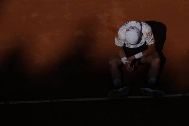Jasper De Jong (NED) during the 3th round against Jannik Sinner (ITA) of the ATP, Tennis Herren Master 1000 Internazionali BNL d™Italia tournament at Foro Italico on May 11, 2025 (Alfredo Falcone LaPresse)  Copyright: xAlfredoxFalcone LaPressex