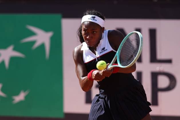 Rome, Italy 05 12 2025: Gauff Coco (USA) rank 3 vs Emma Raducanu (GBR) rank 49 competing during R16 of the Internazionali BNL d Italia 2025 WTA, Tennis Damen Masters 1000 women s circuit in Rome at the Foro Italico.  Copyright: xmarcoxiacobuccix xipa-agency.netx xmarcoxiacobuccix 0817835517st