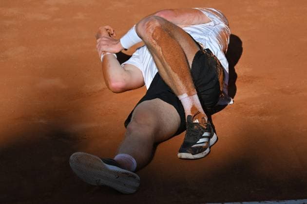 Jesper De Jong during the Internazionali BNL d Italia 2025 at Foro Italico, Italy, May12nd, 2025 Mattia Vian during Internazionali BNL d Italia, International Tennis match in Rome, Italy, May 12 2025  Copyright: xMattiaxVian IPAxSportx xipa-agency.netx xx IPA_57586585 IPA_Agency_IPA57586585
