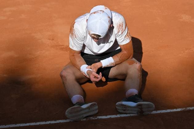 Jesper De Jong during the Internazionali BNL d Italia 2025 at Foro Italico, Italy, May12nd, 2025 Mattia Vian during Internazionali BNL d Italia, International Tennis match in Rome, Italy, May 12 2025  Copyright: xMattiaxVian IPAxSportx xipa-agency.netx xx IPA_57586592 IPA_Agency_IPA57586592