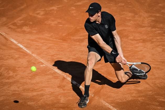 May 12, 2025, Rome, Italy, Italy: Jannik SINNER of Italy during the seventh day of Internazionali BNL D Italia 2025, Masters 1000 tennis tournament at Foro Italico on May 12, 2025 in Rome, Italy. Rome Italy - ZUMAm308 20250512_zsp_m308_020 Copyright: xMatthieuxMirvillex