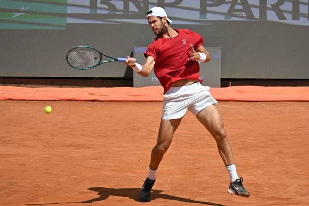 Internazionali BNL d Italia Karen Khachanov during the Internazionali BNL d Italia 2025 at Foro Italico, Italy, May 13rd, 2025 Imago-Images Emmefoto Copyright: xImago-Images Emmefotox