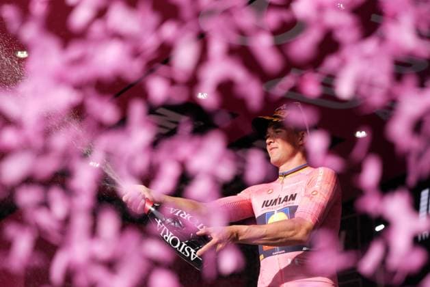 Pedersen Mads of Lidl-Trek pink jersey during the stage 4 of the Giro d™Italia from Alberobello (Pietramadre) to Lecce, Italy - Tuesday, May 13, 2025. - cycling.  Copyright: xMassimoxPaolone LaPressex