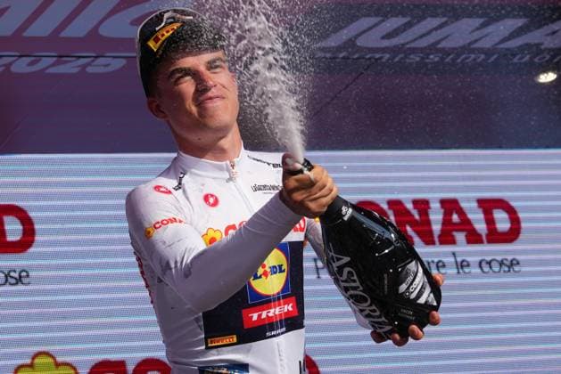 Vacek Mathias of Lidl-Trek during the stage 4 of the Giro d™Italia from Alberobello (Pietramadre) to Lecce, Italy - Tuesday, May 13, 2025. - cycling.  Copyright: xGianxMattiaxD Alberto LaPressex