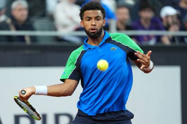 Arthur Fils of France during the match against Alexander Zverev of Germany at the Internazionali BNL d Italia 2025 tennis tournament at Foro Italico in Rome, Italy on may 13, 2025. AntoniettaxBaldassarre
