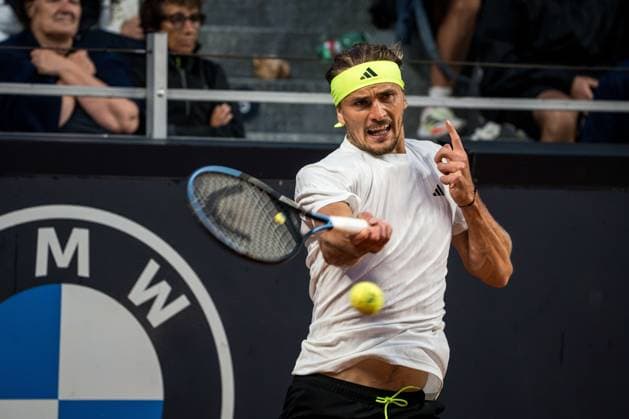 TENNIS : Open de Rome 2025 - 13 05 2025 Alexander Zverev during his win against Arthur Fils in Roma.  Copyright: xTRISTANxLAPIERREx