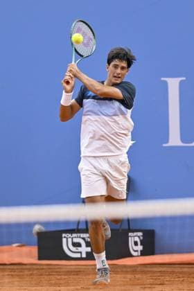 Italy, Turin 13th May 2025 ATP, Tennis Herren Challenger 175 Piemonte Open Intesa Sanpaolo, Sporting Press Club (Turin) Juan Manuel Cerundolo (Arg) Vs Federico Cina (Ita) 7-6 6-4  Copyright: xTonelloxAbozzi IPAxSportx xipa-agency.netx xx IPA_57638444 IPA_Agency_IPA57638444