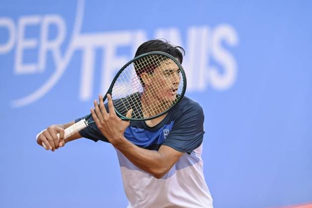 Italy, Turin 13th May 2025 ATP, Tennis Herren Challenger 175 Piemonte Open Intesa Sanpaolo, Sporting Press Club (Turin) Juan Manuel Cerundolo (Arg) Vs Federico Cina (Ita) 7-6 6-4  Copyright: xTonelloxAbozzi IPAxSportx xipa-agency.netx xx IPA_57638449 IPA_Agency_IPA57638449