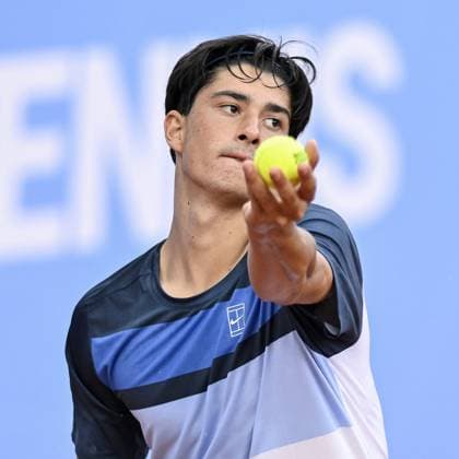 Italy, Turin 13th May 2025 ATP, Tennis Herren Challenger 175 Piemonte Open Intesa Sanpaolo, Sporting Press Club (Turin) Juan Manuel Cerundolo (Arg) Vs Federico Cina (Ita) 7-6 6-4  Copyright: xTonelloxAbozzi IPAxSportx xipa-agency.netx xx IPA_57638453 IPA_Agency_IPA57638453