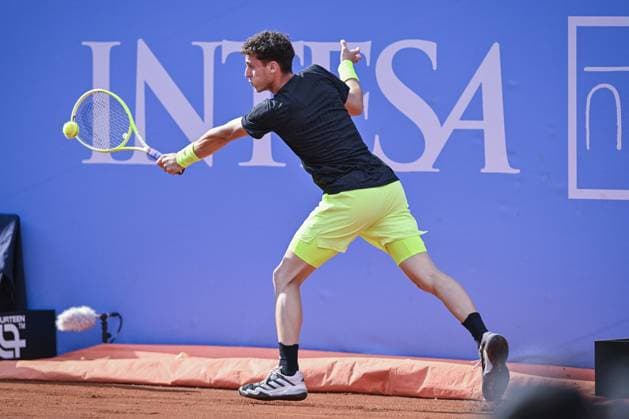 TENNIS - Internazionali di Tennis - Piemonte Open Intesa Sanpaolo Italy, Turin 13th May 2025 ATP, Tennis Herren Challenger 175 Piemonte Open Intesa Sanpaolo, Sporting Press Club (Turin) Juan Manuel Cerundolo (Arg) Vs Federico Cina (Ita) 7-6 6-4 Turin Italy  Copyright: xIPAxSport ABACAx