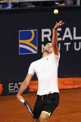 TENNIS - Internazionali di Tennis - Internazionali BNL d Italia Alexander Zverev serve during Internazionali BNL d Italia, International Tennis match in Rome, Italy, May 14 2025 Rome Italy  Copyright: xIPAxSport ABACAx