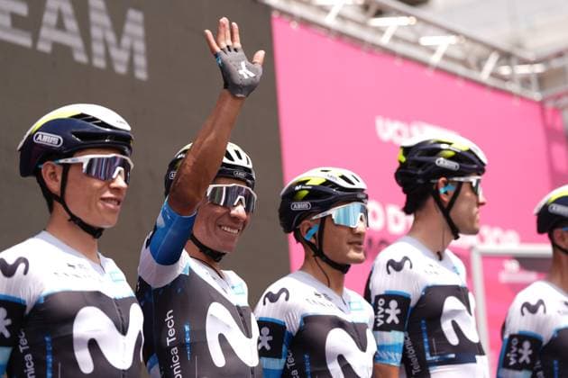 Quintana Rojas Nairo of Movistar Team during the stage 5 of the Giro d™Italia from Ceglie Messapica to Matera, Italy - Wednesday, May 14, 2025. - cycling.  Copyright: xMassimoxPaolone xLaPressex