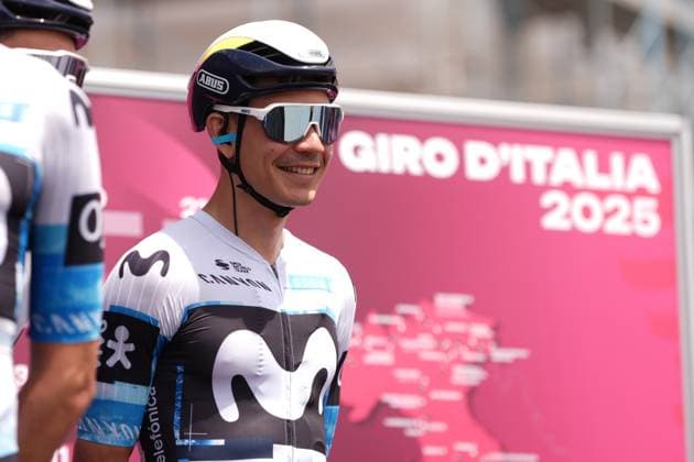 Aular Sanabria Orluis Alberto of Movistar Team during the stage 5 of the Giro d™Italia from Ceglie Messapica to Matera, Italy - Wednesday, May 14, 2025. - cycling.  Copyright: xMassimoxPaolone xLaPressex