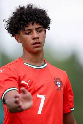 Cristiano Junior plays against Greece in the U-15 league in Croatia Cristiano Ronaldo Jr. plays for Portuguese national team, Nationalteam against Greece in the U-15 League at the international football tournament Vlatko Markovic at the NK Polet Stadion on May 14, 2025 in Sveti Martin na Muri near Cakovec, Croatia.  MatijaxHabljak PIXSELL