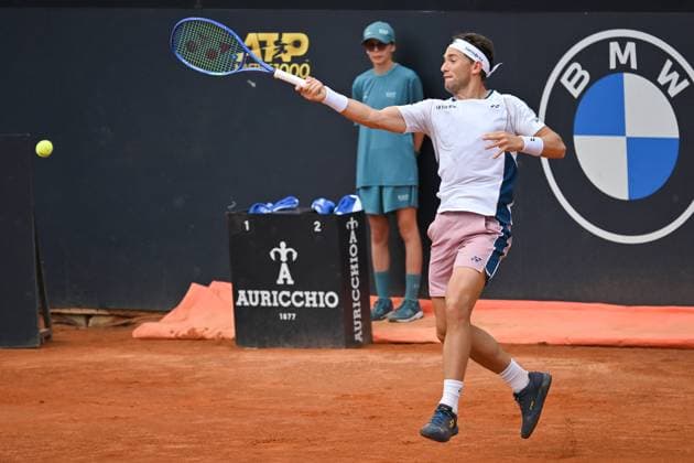 Casper Ruud during the Internazionali BNL d Italia 2025 at Foro Italico, Italy, May14th, 2025 Mattia Vian during Internazionali BNL d Italia, International Tennis match in Rome, Italy, May 14 2025  Copyright: xMattiaxVian IPAxSportx xipa-agency.netx xx IPA_57672359 IPA_Agency_IPA57672359