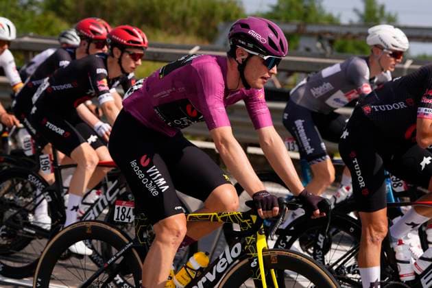 Pedersen Mads of Lidl-Trek and Vacek Mathias of Lidl-Trek during the stage 5 of the Giro dÕItalia from Ceglie Messapica to Matera, Italy - Wednesday, May 14, 2025. - cycling.  Copyright: xFabioxFerrari LaPressex