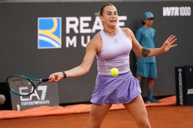 Foto IPP Cavaliere Emiliano. Roma 14 05 2025. Tennis Internazionali d Italia 2025. Nella foto: Aryna Sabalenka. Italy Photo Press - World Copyright italy ITALY  Copyright: xR4924_italyphotopressx