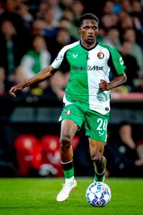 Feyenoord Rotterdam midfielder Givairo Read during the match Feyenoord - RKC at the Feyenoord stadium De Kuip for the Dutch Eredivisie season 2024-2025 in ROTTERDAM, Netherlands on 14 may 2025, (photo by Marcel van Dorst EYE4images DeFodi Images)