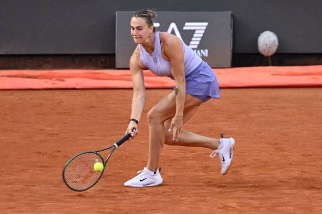 TENNIS - Internazionali di Tennis - Internazionali BNL d Italia Aryna Sabalenka (BLR) in action against Qinwen Zheng (CHN) during the Internazionali BNL d Italia Day Ten at Foro Italico on May 14, 2025 in Rome, Italy. Rome Italy  Copyright: xIPAxSport ABACAx