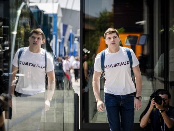 IMOLA - Max Verstappen (Red Bull Racing) on arrival at the Autodromo Internazionale Enzo e Dino Ferrari ahead of the Emilia-Romagna Grand Prix. ANP SEM VAN DER WAL xVIxANPxSportx xxANPxIVx 527527343 originalFilename: 527527343.jpg