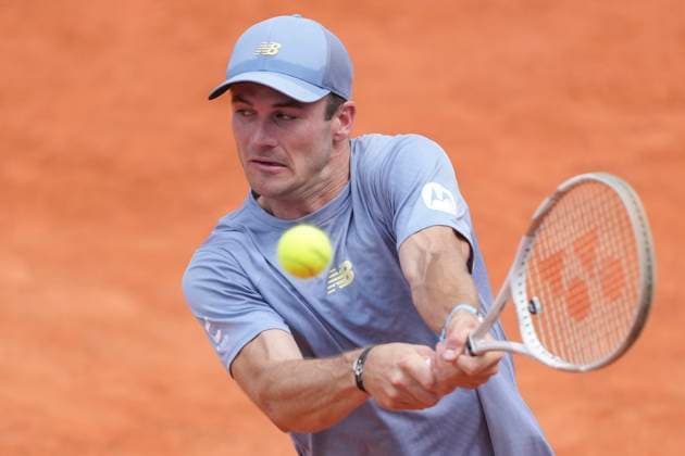 Tommy Paul of United States of America during the match against Hubert Hurkacz of Poland of America at the Internazionali BNL d Italia 2025 tennis tournament at Foro Italico in Rome, Italy on May 15, 2025. AntoniettaxBaldassarre