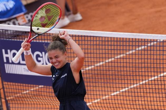 Jasmine Paolini (ITA) during semi-final round against Peyton Stearns (USA) of the WTA, Tennis Damen Master 1000 Internazionali BNL d™Italia tournament at Foro Italico on May 15, 2025 (Alfredo Falcone LaPresse)  Copyright: xAlfredoxFalcone LaPressex