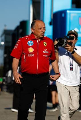 Frederic Vasseur (FRA, Scuderia Ferrari HP), F1 Grand Prix of Emilia-Romagna at Autodromo Internazionale Enzo e Dino Ferrari on May 15, 2025 in Imola, Italy. (Photo by HOCH ZWEI) Imola Italy