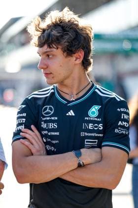 12 Andrea Kimi Antonelli (ITA, Mercedes-AMG Petronas F1 Team), F1 Grand Prix of Emilia-Romagna at Autodromo Internazionale Enzo e Dino Ferrari on May 15, 2025 in Imola, Italy. (Photo by HOCH ZWEI) Imola Italy
