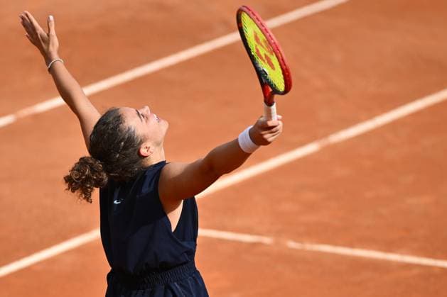 Internazionali BNL D Italia 2025 - Day Eleven Jasmine Paolini (ITA) competes against Peyton Stearns (USA) during the Internazionali BNL d Italia Day Eleven at Foro Italico in Rome, Italy, on May 15, 2025. Rome Italy Italy  Copyright: xDomenicoxCippitellix originalFilename:cippitelli-itainter250515_npBOq.jpg