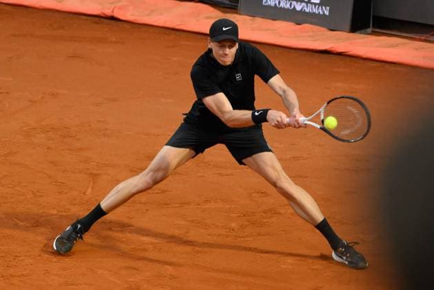 Jannik Sinner (ITA) during the quarter-finals against Casper Ruud (NOR) of the ATP, Tennis Herren Master 1000 Internazionali BNL d Italia tournament at Foro Italico on May 15, 2025 Fabrizio Corradetti LiveMedia  Copyright: xFabrizioxCorradetti IPAxSportx xipa-agency.netx xx IPA_57733304 IPA_Agency_IPA57733304