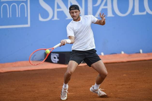 TENNIS - Internazionali di Tennis - Piemonte Open Intesa Sanpaolo Italy, Turin 14th May 2025 ATP, Tennis Herren Challenger 175 Piemonte Open Intesa Sanpaolo, Sporting Press Club (Turin) Alexander Bublik (Kaz) Vs Federico Arnaboldi (Ita) 0-6 6-3 6-3 Turin Italy  Copyright: xIPAxSport ABACAx