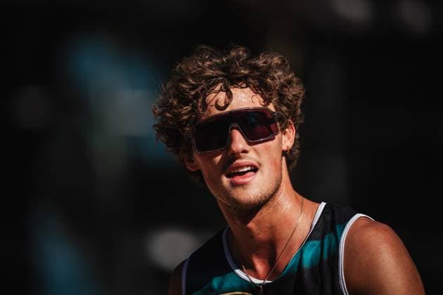 Beachvolleyball Männer Allianz German Beach Tour 2025 Tourstop Düsseldorf 15.05.2025 Hennes Nissen Düsseldorf Robert-Lehr-Ufer Nordrhein-Westfalen Deutschland