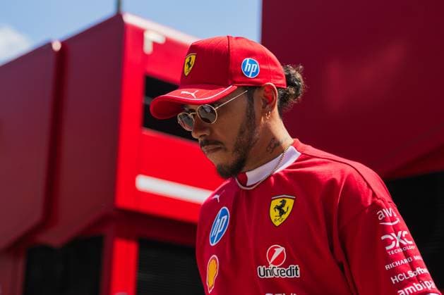 May 15, 2025, Imola, Italy: Lewis Hamilton of Great Britain and Scuderia Ferrari seen during the Formula One Emilia Romagna Grand Prix. Imola Italy - ZUMAs197 20250515_aaa_s197_207 Copyright: xJayxHiranox