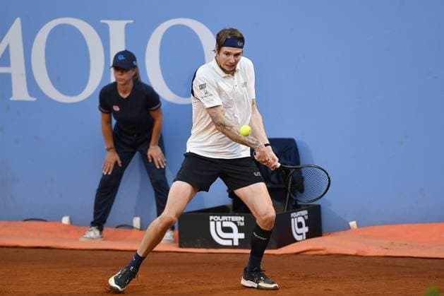 TENNIS - Internazionali di Tennis - Piemonte Open Intesa Sanpaolo Italy, Turin 14th May 2025 ATP, Tennis Herren Challenger 175 Piemonte Open Intesa Sanpaolo, Sporting Press Club (Turin) Alexander Bublik (Kaz) Vs Federico Arnaboldi (Ita) 0-6 6-3 6-3 Turin Italy  Copyright: xIPAxSport ABACAx