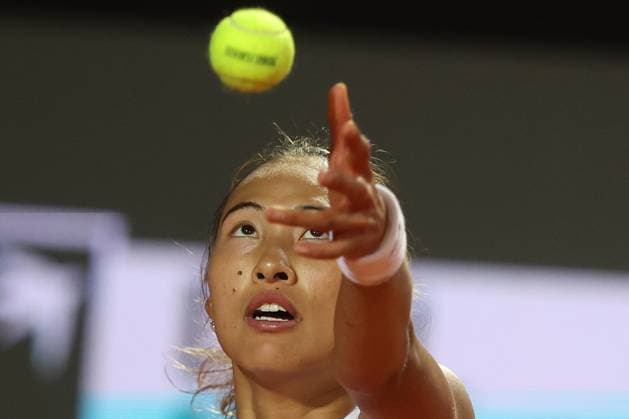 Rome, Italy, italy: Rome, Italy 05 15 2025: Semifinals, women s singles, Qinwen Zheng (CHN) vs. Gauff Coco (USA) rank 3 match during the Internazionali BNL d Italia 2025 WTA, Tennis Damen Masters 1000 women s circuit in Rome at the Foro Italico. Tennis: WTA Masters 1000 Women At Foro Italico In Rome - Semifinals, Women S Singles, Gauff Coco (USA) Rank 3 Vs Qinwen Zheng (CHN)  - ZUMAp169 0818684254st Copyright: xmarcoxiacobuccix