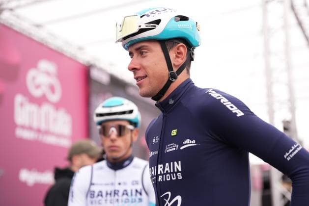 Tiberi Antonio of Bahrain Victorious during the stage 7 of the Giro d™Italia from Castel di Sangro to Tagliacozzo, Italy - Friday, May 16, 2025. - cycling.  Copyright: xMassimoxPaolone LaPressex